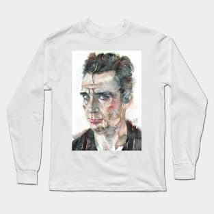 JACK KEROUAC watercolor portrait .6 Long Sleeve T-Shirt